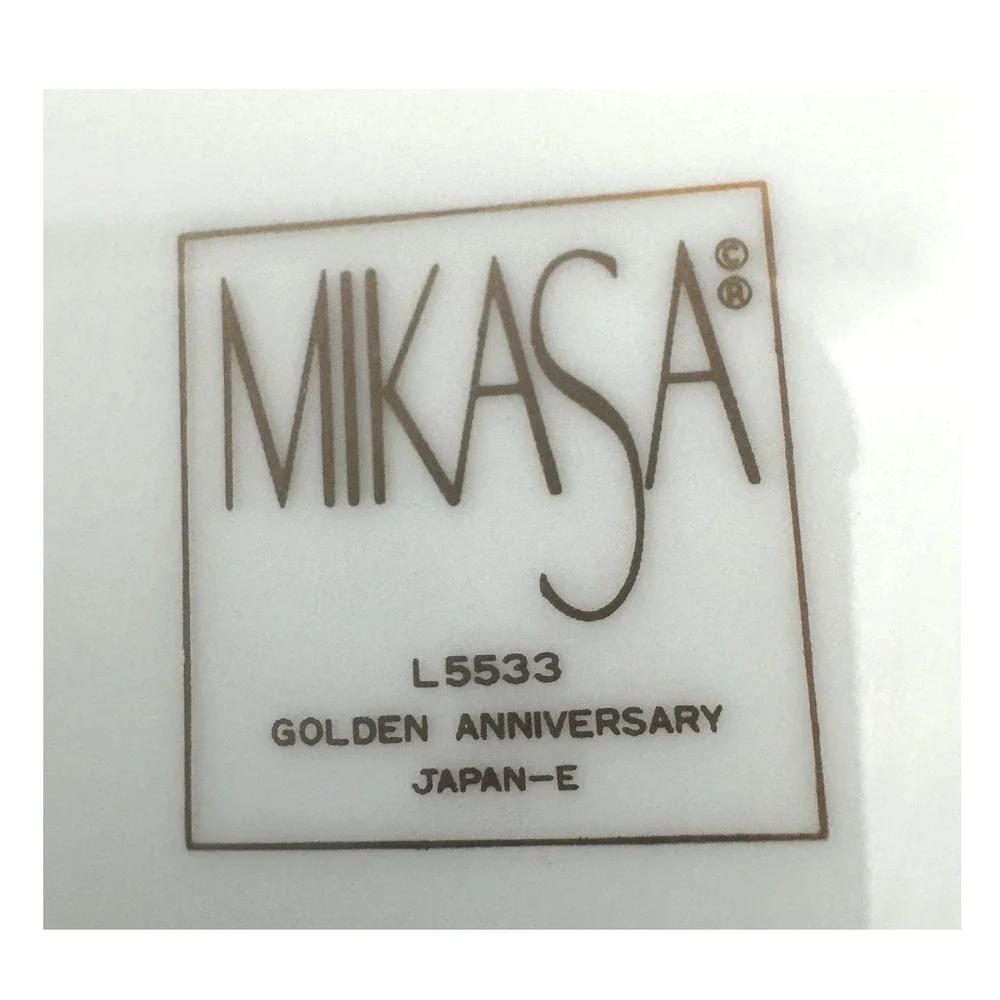 Vintage Mikasa Cream & Gold Decorative Display Plate Cottagecore Home Decor
